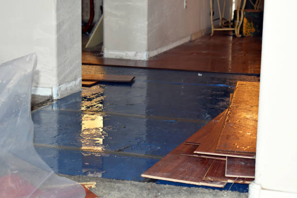 Professional Water Extraction technician working in Shamrock, OK